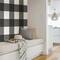 Wallpops Charcoal Farmhouse Plaid Peel & Stick Wallpaper